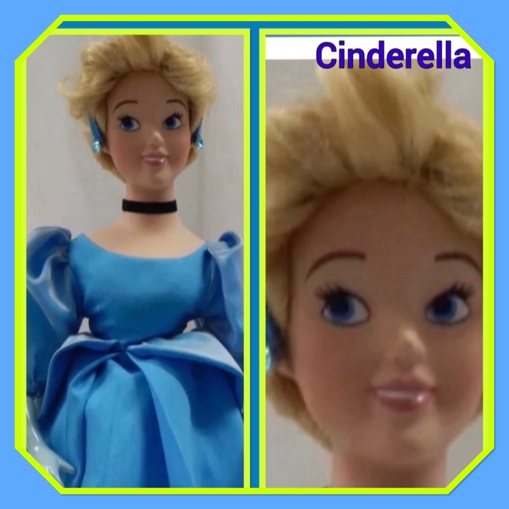 Walt Disney Porcelain Cinderella 17” tall RARE